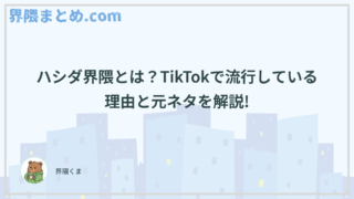 ハシダ界隈とは？TikTokで流行している理由と元ネタを解説!