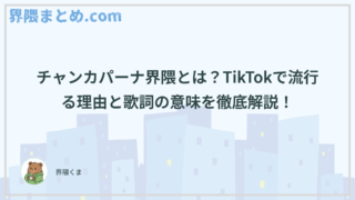チャンカパーナ界隈とは？TikTokで流行る理由と歌詞の意味を徹底解説！